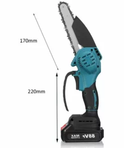 JMAX Tronçonneuse à Batterie 6 Pouces 88VF 2 Batterie Portable Scie Électrique Jardin Logging -Tronçonneuse et accessoire Soldes 2022 58997238 4