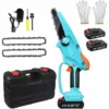 JOORRT Mini Tronconneuse A Batterie Tronconneuse Electrique Sans Fil De 6 Pouces Avec Batterie Rechargeable 24 V Portable à Une Main Pour Le Jardinage La Coupe Du Bois L'élagage 2 JOORRT Mini Tronconneuse A Batterie Tronconneuse Electrique Sans Fil De 6 Pouces Avec Batterie Rechargeable 24 V Portable à Une Main Pour Le Jardinage La Coupe Du Bois L'élagage -Tronçonneuse et accessoire Soldes 2022 59171135 1