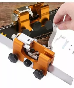 AOUGO Affûteur De Tronçonneuse, Affûteur De Chaîne De Tronçonneuse Dispositif De Meulage D'affûteur De Chaîne À Manivelle Accessoires Universel