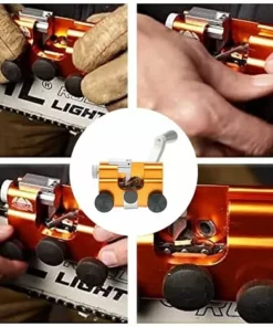 AOUGO Affûteur De Tronçonneuse, Affûteur De Chaîne De Tronçonneuse Dispositif De Meulage D'affûteur De Chaîne À Manivelle Accessoires Universel -Tronçonneuse et accessoire Soldes 2022 59300660 3