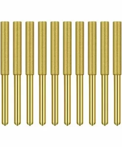 GroupM 12 Pièces Pierre Lime Tronçonneuse Gravure Accessoire De Chaîne D'affûtage (or 4 Mm)