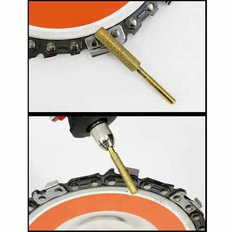 GroupM 12 Pièces Pierre Lime Tronçonneuse Gravure Accessoire De Chaîne D'affûtage (or 4 Mm) 6 GroupM 12 Pièces Pierre Lime Tronçonneuse Gravure Accessoire De Chaîne D'affûtage (or 4 Mm) – Image 4