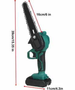 JMAX Tronçonneuse Sans Fil De 6 Pouces Et 2*batteries, Mini Tronconneuse à Batterie Rechargeable -Tronçonneuse et accessoire Soldes 2022 59596701 4