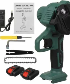 JMAX Tronçonneuse Sans Fil De 6 Pouces Et 2*batteries, Mini Tronconneuse à Batterie Rechargeable -Tronçonneuse et accessoire Soldes 2022 59596701 5