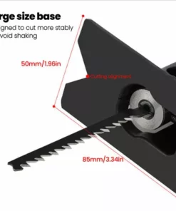 LIFCAUSAL Perceuse électrique Modifiée En Accessoire De Scies électriques Scies Alternatives électriques Perceuse à Scies Sauteuses Outil Utilitaire De Coupe Portable Pour Le Travail Du Bois Avec 3 Lames De Scie -Tronçonneuse et accessoire Soldes 2022 59662325 5