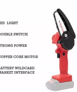 LIFCAUSAL Tronçonneuse Sans Fil Rechargeable Portable Pour L'élagage Des Arbres De Coupe De Bois (noir-sans Batterie) -Tronçonneuse et accessoire Soldes 2022 59796815 3