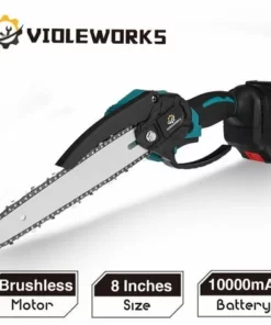 JMAX Tronçonneuse à Batterie 8 Pouces 88VF 2 Batterie Portable Scie Électrique Jardin Logging -Tronçonneuse et accessoire Soldes 2022 59920358 3