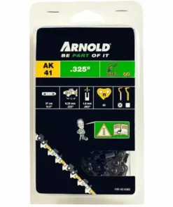 Arnold Chaîne De Tronçonneuse 325"/1,6 Mm - 62 maillons D’entraineurs - Gouges Demi-rondes