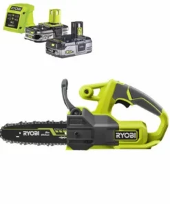 Pack RYOBI Tronçonneuse 18V OnePlus RY18CS20A-125 - 1 Batterie 3.0Ah High Energy - 1 Batterie 2.5Ah - Chargeur