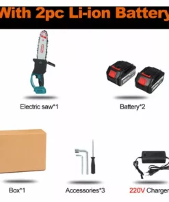 JMAX Tronçonneuse à Batterie Scie à Chaine Sans Fil électrique 1500W 288VF 22900mah Avec 2x Batterie -Tronçonneuse et accessoire Soldes 2022 60284964 5