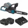 WESCOTOOLS 36V Tronçonneuse Sans Fil - 2 X 18V 4,0 Ah Batteries Et Chargeur - WESCO WS8303