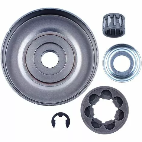 AOUGO Tambour D'embrayage P7Jante De Pignon Pour STIHL MS170 MS180 MS250 MS251 017 018 021 02 Tronçonneuse Remplacement Pièces Avec Roulement à Aiguilles Rondelle E-Clip 9512 933 2260 4 AOUGO Tambour D'embrayage P7Jante De Pignon Pour STIHL MS170 MS180 MS250 MS251 017 018 021 02 Tronçonneuse Remplacement Pièces Avec Roulement à Aiguilles Rondelle E-Clip 9512 933 2260 – Image 2