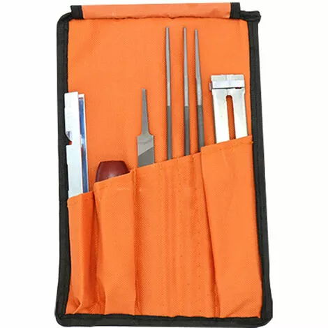 Cisea 7Pièces Affuteuse De Tronçonneuse,chaîne Affûtage Avec 5/32 3/16 7/32 Lime Ronde,guide,lime Plate,limes à Aiguilles,poignée,calibre Et Rangement 3 Cisea 7Pièces Affuteuse De Tronçonneuse,chaîne Affûtage Avec 5/32 3/16 7/32 Lime Ronde,guide,lime Plate,limes à Aiguilles,poignée,calibre Et Rangement