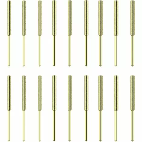 JOORRT 18 Pièces Diamant Tronçonneuse Aiguiseur Burr Pierre Outil D'affûtage-4mm, 4.8mm 5.5mm (Or) 3 JOORRT 18 Pièces Diamant Tronçonneuse Aiguiseur Burr Pierre Outil D'affûtage-4mm, 4.8mm 5.5mm (Or)