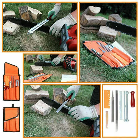 JOORRT Affuteuse De Tronçonneuse Professionnel 8 Pièce Chaîne Affûtage Kit Compatible Avec Stihl 4 JOORRT Affuteuse De Tronçonneuse Professionnel 8 Pièce Chaîne Affûtage Kit Compatible Avec Stihl – Image 2