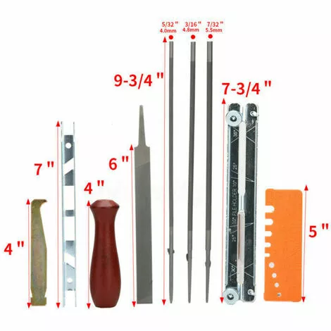 JOORRT Affuteuse De Tronçonneuse Professionnel 8 Pièce Chaîne Affûtage Kit Compatible Avec Stihl 7 JOORRT Affuteuse De Tronçonneuse Professionnel 8 Pièce Chaîne Affûtage Kit Compatible Avec Stihl – Image 5