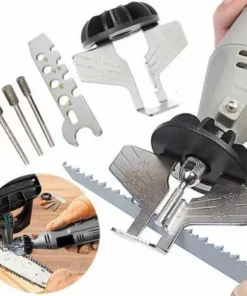 QERSTA Affûteur De Tronçonneuse - Kit D'affûtage De Tronçonneuse, Affûteur électrique, Affûteur Dentelé, Ensemble D'accessoires De Polissage, Perceuse à Chaîne
