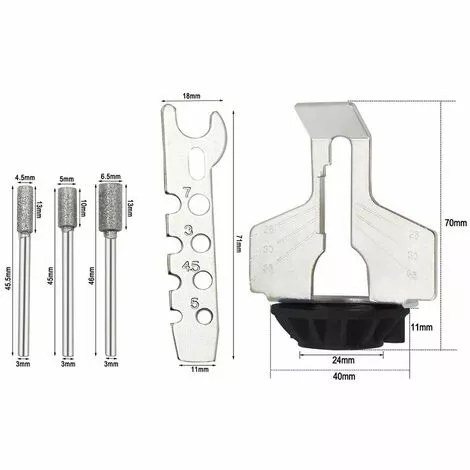 QERSTA Affûteur De Tronçonneuse - Kit D'affûtage De Tronçonneuse, Affûteur électrique, Affûteur Dentelé, Ensemble D'accessoires De Polissage, Perceuse à Chaîne 5 QERSTA Affûteur De Tronçonneuse - Kit D'affûtage De Tronçonneuse, Affûteur électrique, Affûteur Dentelé, Ensemble D'accessoires De Polissage, Perceuse à Chaîne – Image 3