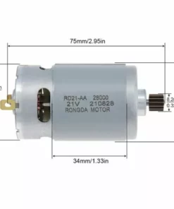 ONEVAN Moteur à Balais RS550 21V -14 Dents, Adapté Pour Mini Tronçonneuse Sans Fil De 4 à 6 Pouces | Accessoires Pour Outils électriques De Scie à Bois -Tronçonneuse et accessoire Soldes 2022 61189048 2