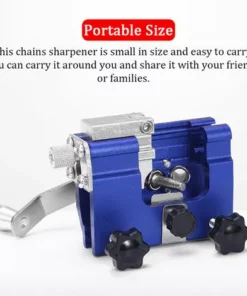 SUPERSELLER Affûteuse De Chaîne Pour Tronçonneuse Outil De Meulage De Chaînes De Tronçonneuse En Alliage D'aluminium Portatif Portatif Ensemble D'outils D'affûtage De Chaînes Manuelles -Tronçonneuse et accessoire Soldes 2022 61331838 4