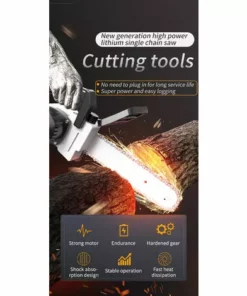 SUPERSELLER Scie à Chaîne Sans Fil Sans Balais 21 V Avec Chargeur Rapide De Batterie 2 X 4 Ah Inclus Kit De Scie D'élagage électrique Portable 25,4 Cm Avec Boîte De Transport Pour Abattage D'arbres Et Coupe De Bois De Chauffage -Tronçonneuse et accessoire Soldes 2022 61469352 3