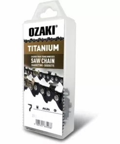 UNIVERSEL Chaîne Semi Carrée, 3/8" 063 (1,6mm) Induction Titane - 60 Entraîneurs OZAKI ZK38SC63TI-E60