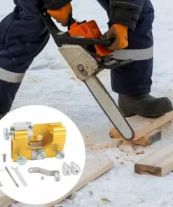 SLBRILLèRE Kit D'affûtage De Chaîne De Tronçonneuse Chainsaw Chain Sharpening Jig Aiguiseur De Chaîne De Tronçonneuse À Manivelle De Luxe -Tronçonneuse et accessoire Soldes 2022 63527457 4