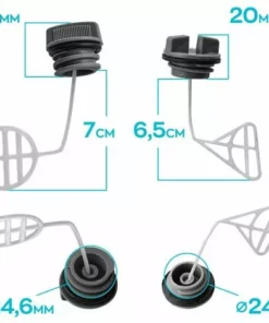 Boudech Kit Bouchon D'huile + Bouchon De Carburant Pour Tronçonneuses 25Cm -Tronçonneuse et accessoire Soldes 2022 63683502 5
