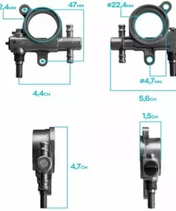 Boudech Pompe à Huile Pour Tronçonneuse 25Cc Compatible Remplacement De La Pompe à Huile Pour Tronçonneuse 25Cc -Tronçonneuse et accessoire Soldes 2022 63683613 5