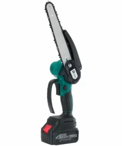 AUGIENB Scie à Chaine Tron?onneuse à Batterie à Batterie élagueuse Sans Fil Wolike 8" 18V 10000RPM Scie à Chaine Scie à Buche électrique 2 Batteries