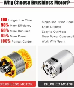 LIFCAUSAL 21V Brushless Mini Tronçonneuse Sans Fil 10 Pouces Scie à Chaîne électrique Scie à Main 4.0Ah Batterie Rechargeable Chargeur Rapide Alimenté Branche D'arbre Sécateur Sécateur Outil De Jardin Pour Tailler Les Arbres (10 Pouces 2 Piles) -Tronçonneuse et accessoire Soldes 2022 63746175 3