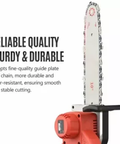 LIFCAUSAL 21V Brushless Mini Tronçonneuse Sans Fil 10 Pouces Scie à Chaîne électrique Scie à Main 4.0Ah Batterie Rechargeable Chargeur Rapide Alimenté Branche D'arbre Sécateur Sécateur Outil De Jardin Pour Tailler Les Arbres (10 Pouces 2 Piles) -Tronçonneuse et accessoire Soldes 2022 63746175 5