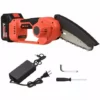 LIFCAUSAL Mini Tronçonneuse Sans Fil 21 V Sans Fil 15,2 Cm Scie à Chaîne électrique Portable 4,0 Ah Batterie Rechargeable Chargeur Rapide Alimenté Branche D'arbre Sécateur Sécateur Outil De Jardin Pour Tailler Les Arbres (6 Pouces 1 Batterie) -Tronçonneuse et accessoire Soldes 2022 63746197 1