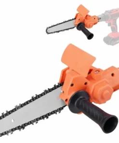ASUPERMALL Perceuse électrique De 6 Pouces Modifiée En Accessoire De Tronçonneuse électrique Accessoire De Tronçonneuse électrique Ensemble D'outils De Modification Pratique, Orange