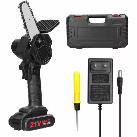 ASUPERMALL 21V 500W 4 Pouces Batterie Au Lithium Rechargeable Scies à élaguer électriques Petit Moteur De Brosse De Tronçonneuse à Fendre Le Bois Outil électrique à Une Main Pour Le Travail Du Bois Jardin Verger, 1 Pile 5 ASUPERMALL 21V 500W 4 Pouces Batterie Au Lithium Rechargeable Scies à élaguer électriques Petit Moteur De Brosse De Tronçonneuse à Fendre Le Bois Outil électrique à Une Main Pour Le Travail Du Bois Jardin Verger, 1 Pile – Image 3