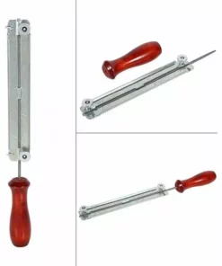 LYCXAMES Trousse De Classement De Tronçonneuse, Tronçonneuse Scie à Chaîne Et Kits D'affûtage Avec Outil De Support En Bois 4.0mm / 4.8mm / 5.5mm Pour L'affûtage Des Lames De Scies à Chaîne(4MM) -Tronçonneuse et accessoire Soldes 2022 63974019 5