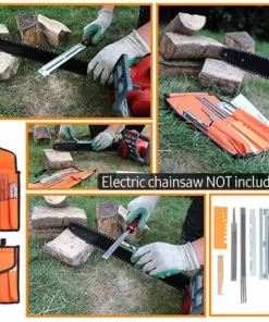 LIFCAUSAL 10 PCS Chainsaw Sharpener File Kit Outil à Main Pour Affûter La Scie à Chaîne électrique Comprend Une Lime Ronde 5/32 3/16 7/32 Pouces, Une Lime Plate, Un Manche En Bois, Un Guide De Classement, Une Jauge De Profondeur, Une Jauge De Vérification Rapide, U -Tronçonneuse et accessoire Soldes 2022 63978040 3