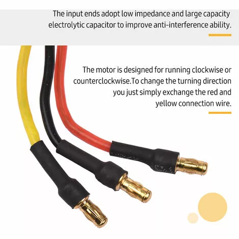 LIFCAUSAL Moteur Brushless Outrunner Haute Performance Pour Bricolage Modèle Avion RC Voiture Mini Multicopter Hélicoptère Quadrirotor (D2836-6 1500KV) 4 LIFCAUSAL Moteur Brushless Outrunner Haute Performance Pour Bricolage Modèle Avion RC Voiture Mini Multicopter Hélicoptère Quadrirotor (D2836-6 1500KV) – Image 2