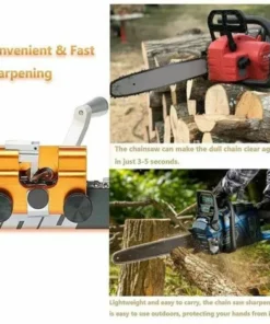 Ensoleillé Affûteur De Tronçonneuse, Affûteur De Tronçonneuse Portable à Manivelle - Affûteur De Chaîne Domestique - Convient à La Plupart Des Tronçonneuses -Tronçonneuse et accessoire Soldes 2022 64073108 5