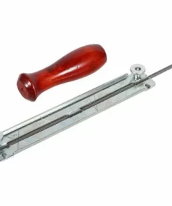 LITZEE Trousse D'affûteuse Pour Tronçonneuse, Lime Et Guide De Chaîne, Poignée En Bois(5.5mm)