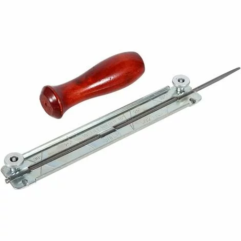 LITZEE Trousse D'affûteuse Pour Tronçonneuse, Lime Et Guide De Chaîne, Poignée En Bois(5.5mm) 3 LITZEE Trousse D'affûteuse Pour Tronçonneuse, Lime Et Guide De Chaîne, Poignée En Bois(5.5mm)