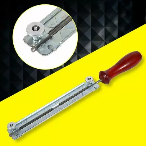 LITZEE Trousse D'affûteuse Pour Tronçonneuse, Lime Et Guide De Chaîne, Poignée En Bois(5.5mm) 5 LITZEE Trousse D'affûteuse Pour Tronçonneuse, Lime Et Guide De Chaîne, Poignée En Bois(5.5mm) – Image 3