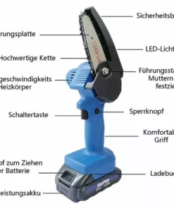 DAY PLUS Scie à Chaîne Sans Fil 21 V, Tronçonneuse électrique à Piles De 10,2 Cm Avec Deux Batteries Lithium-ion De 1,5 Ah Et Un Chargeur, Mini Tronçonneuse Portable Légère à Commande à Une Main Pour Couper Des Branches D'arbres 8 DAY PLUS Scie à Chaîne Sans Fil 21 V, Tronçonneuse électrique à Piles De 10,2 Cm Avec Deux Batteries Lithium-ion De 1,5 Ah Et Un Chargeur, Mini Tronçonneuse Portable Légère à Commande à Une Main Pour Couper Des Branches D'arbres -Tronçonneuse et accessoire Soldes 2022 64567635 2