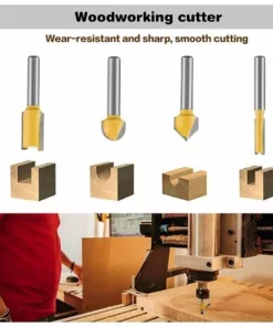 QERSTA 12PCS Trépan De Tronçonnage Incliné En Carbure De Tungstène De 6,35 Mm 1/4 Po Avec Une Clé -Tronçonneuse et accessoire Soldes 2022 64902954 5