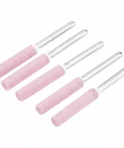 Lot De 5 Limes D'affûtage Pour Polissage De Tronçonneuse,Tête De Polissage De Meulage En Diamant De 4,8 Mm Ephé