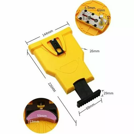 QERSTA Affûtage De Tronçonneuse Pierre à Aiguiser Rapide Aiguiseur Chaîne Outil De Travail Du Bois Affûteur De Chaîneavec Kit 6 Pierres à Aiguiser 4 QERSTA Affûtage De Tronçonneuse Pierre à Aiguiser Rapide Aiguiseur Chaîne Outil De Travail Du Bois Affûteur De Chaîneavec Kit 6 Pierres à Aiguiser – Image 2