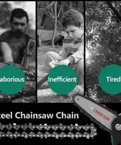 LIFCAUSAL 133mm Mini Portable 65 # Mn Chainsaw Chain 28E-Chain Link 14T Accessoire De Remplacement De Scie électrique Pour La Coupe Du Bois -Tronçonneuse et accessoire Soldes 2022 65275272 3