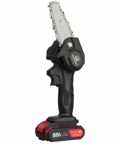 AUGIENB Scie à Chaine Scie à Buche Tron?onneuse à Batterie à Batterie élagueuse Sans Fil électrique 1080W 4" 18V Avec 2 Batteries 2900Mah -Tronçonneuse et accessoire Soldes 2022 65600460 4