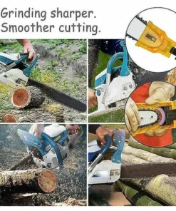 DONTODENT Affûteur De Dents De Tronçonneuse Kit De Chaîne De Scie Affûteur D'outils De Travail Du Bois Professionnel Et Meule 3 Pièces -Tronçonneuse et accessoire Soldes 2022 65607553 5