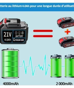 MAGICFOX Mini Tronçonneuse électrique 6 Pouces Avec 2 Batteries Et 2 Chaînes Pour Couper Le Bois D'élagage Dans Le Jardin -Tronçonneuse et accessoire Soldes 2022 65747126 3